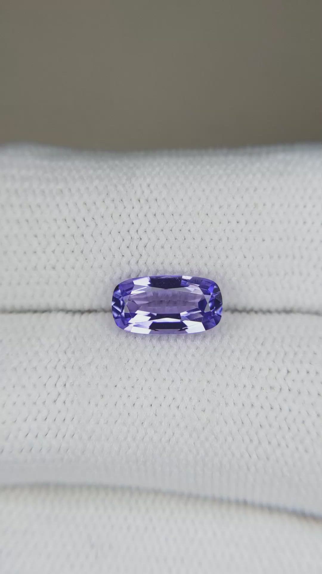 1.77 Ct. Violet Tanzanite from Tanzania Size Video