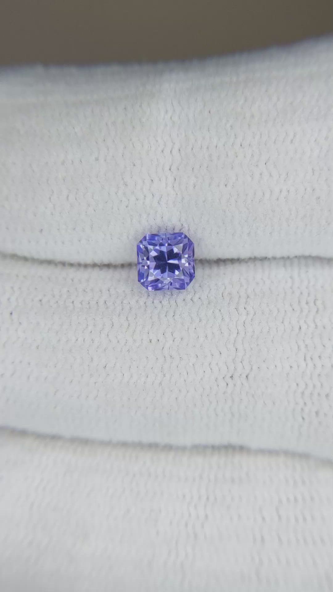 0.96 Ct. Violetish Blue Tanzanite from Tanzania Size Video