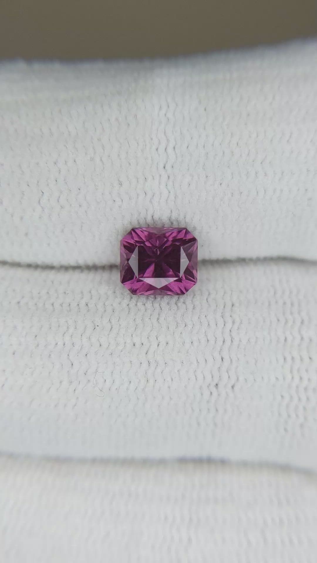 1.85 Ct. Pinkish Purple Garnet from Tanzania Size Video