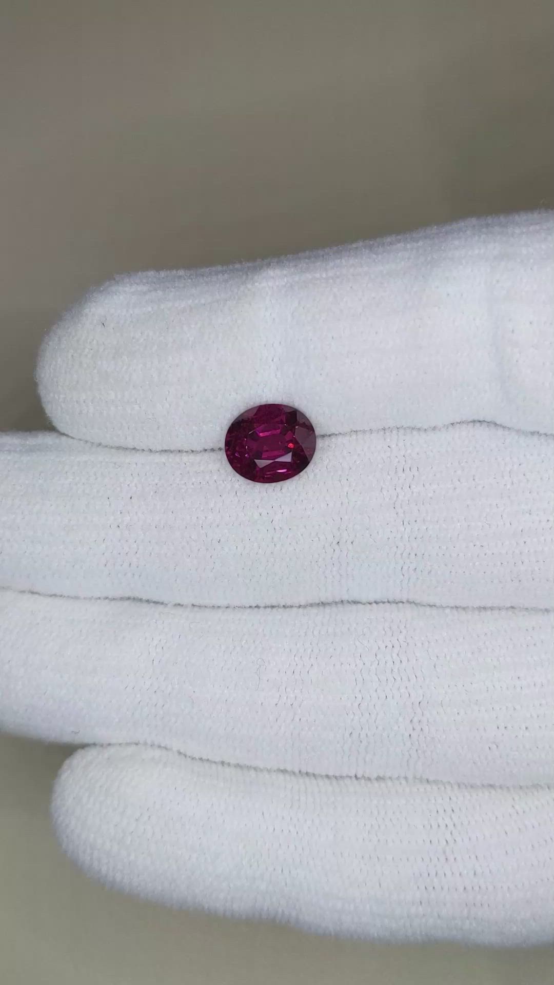 2.50 Ct. Pinkish Purple Garnet from Tanzania Size Video