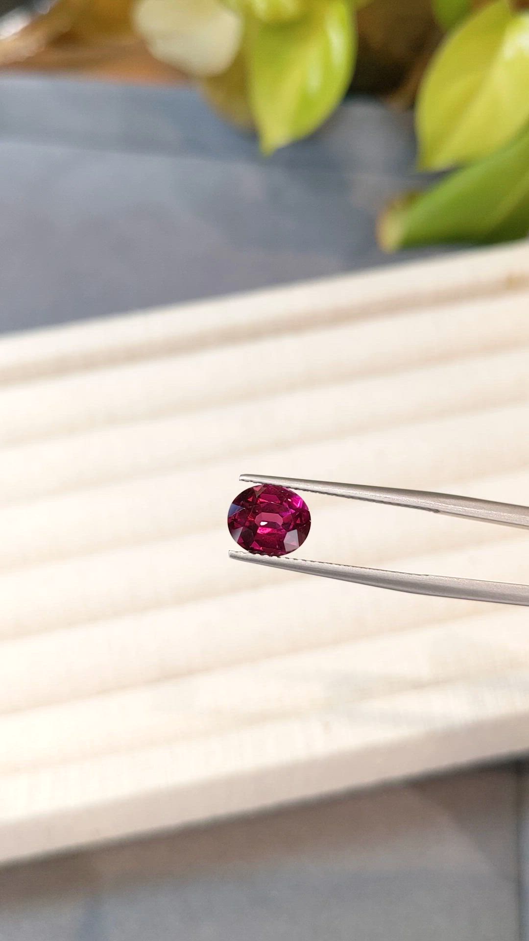 2.50 Ct. Pinkish Purple Garnet from Tanzania Size Video