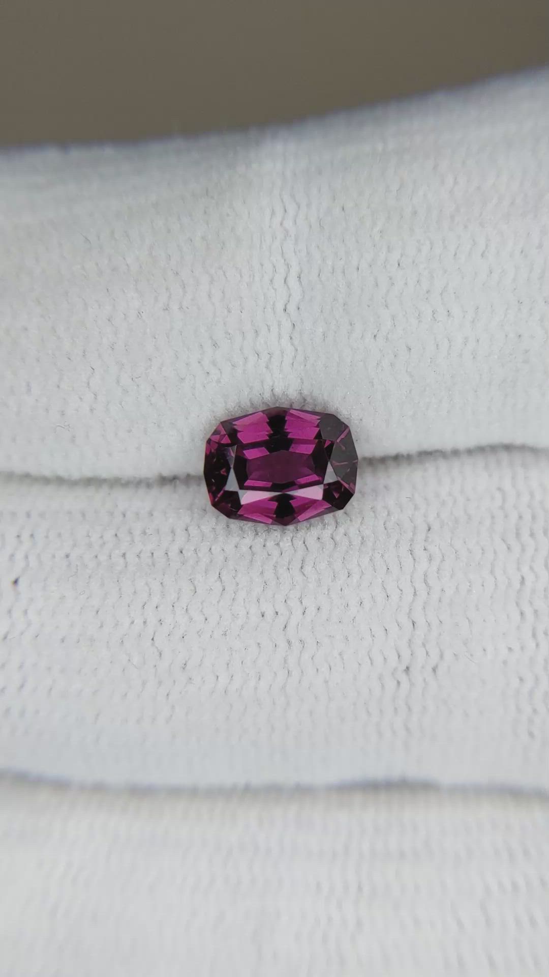1.83 Ct. Pinkish Purple Garnet from Tanzania Size Video