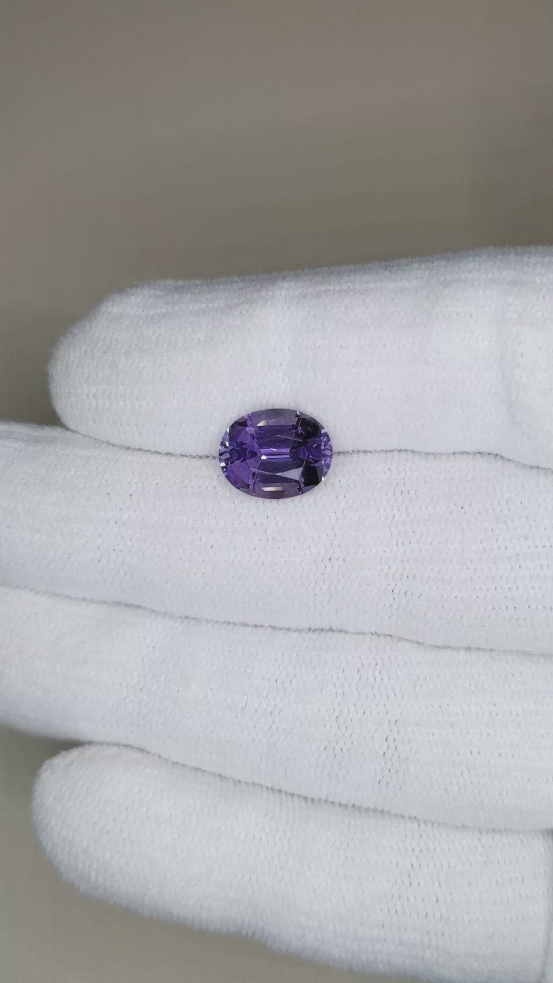 3.55 Ct. Bi Color (Peacock) Tanzanite from Tanzania Size Video