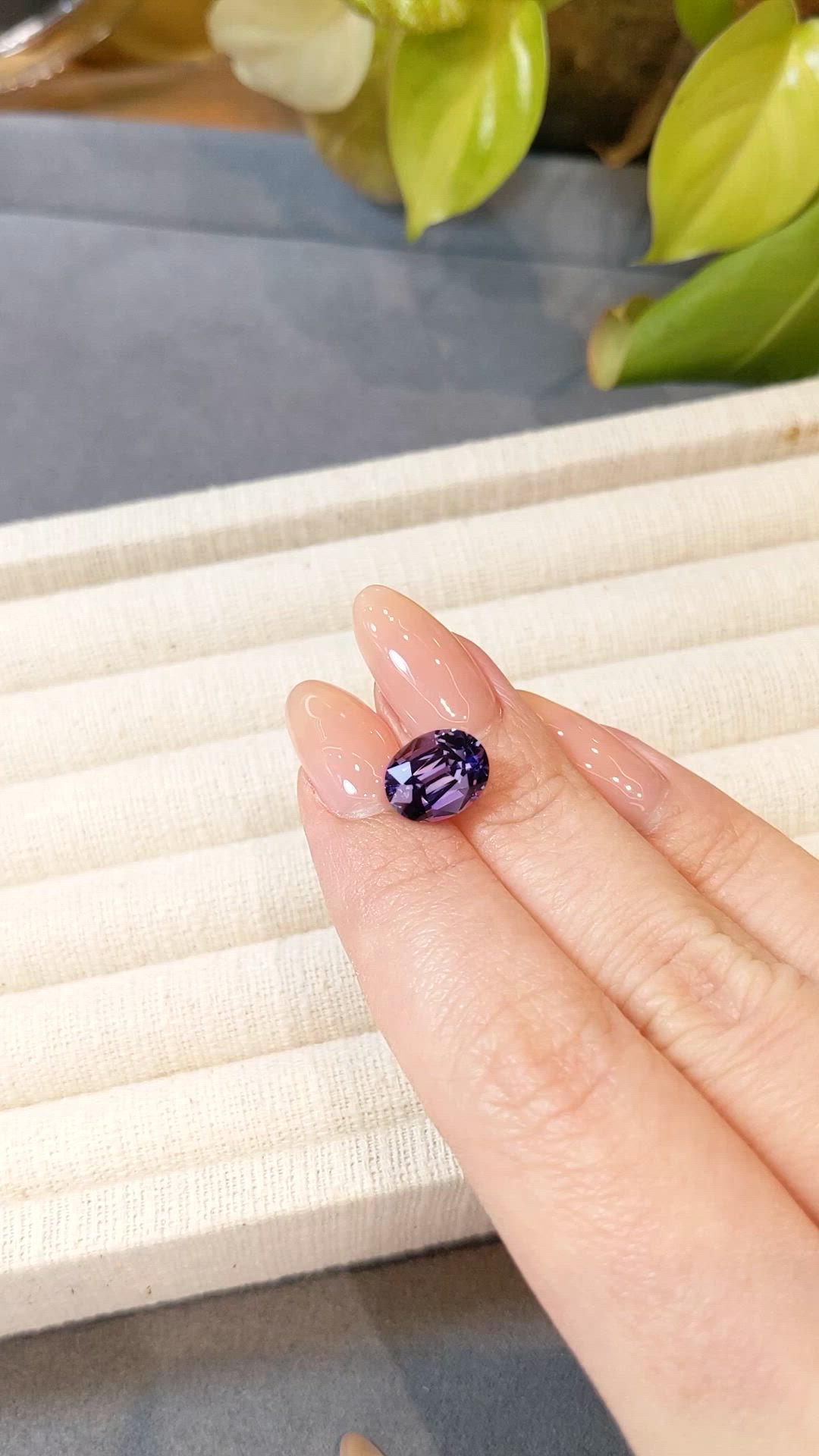 3.55 Ct. Bi Color (Peacock) Tanzanite from Tanzania Size Video