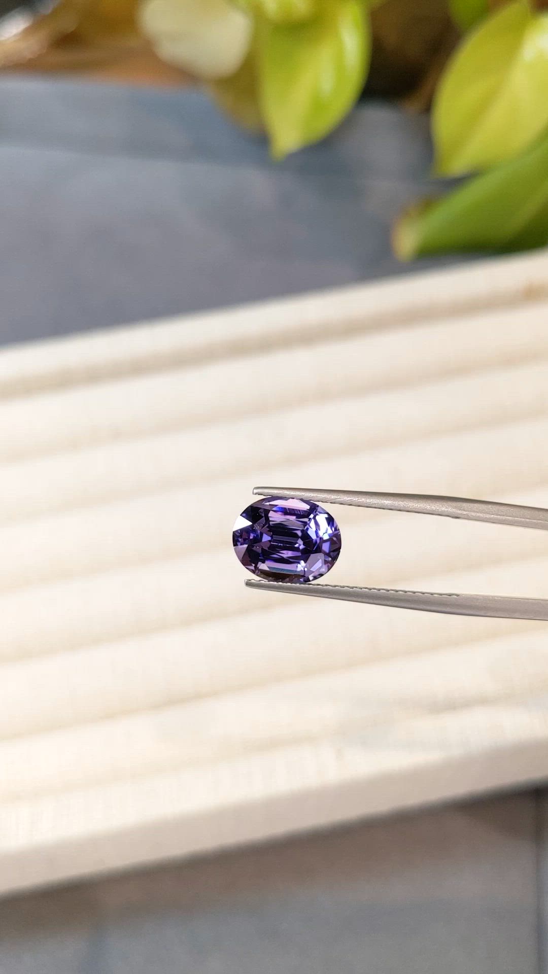 3.55 Ct. Bi Color (Peacock) Tanzanite from Tanzania Size Video