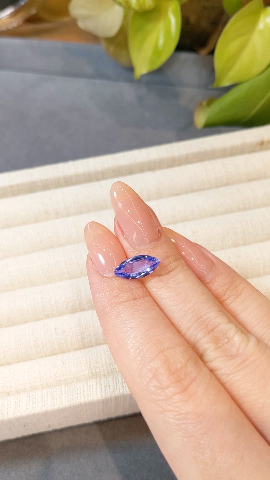 1.98 Ct. Violet Tanzanite from Tanzania Size Video