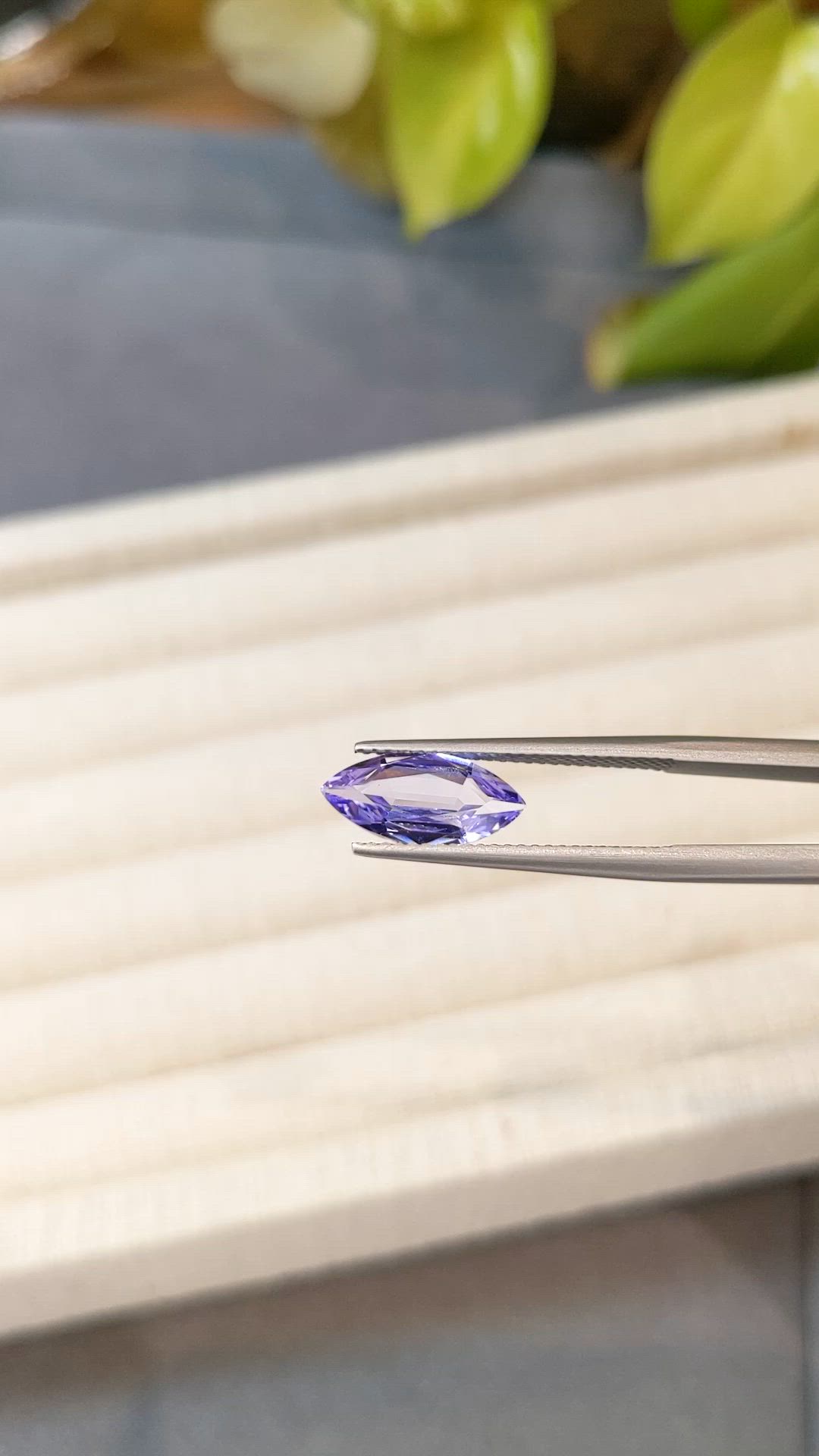 1.98 Ct. Violet Tanzanite from Tanzania Size Video
