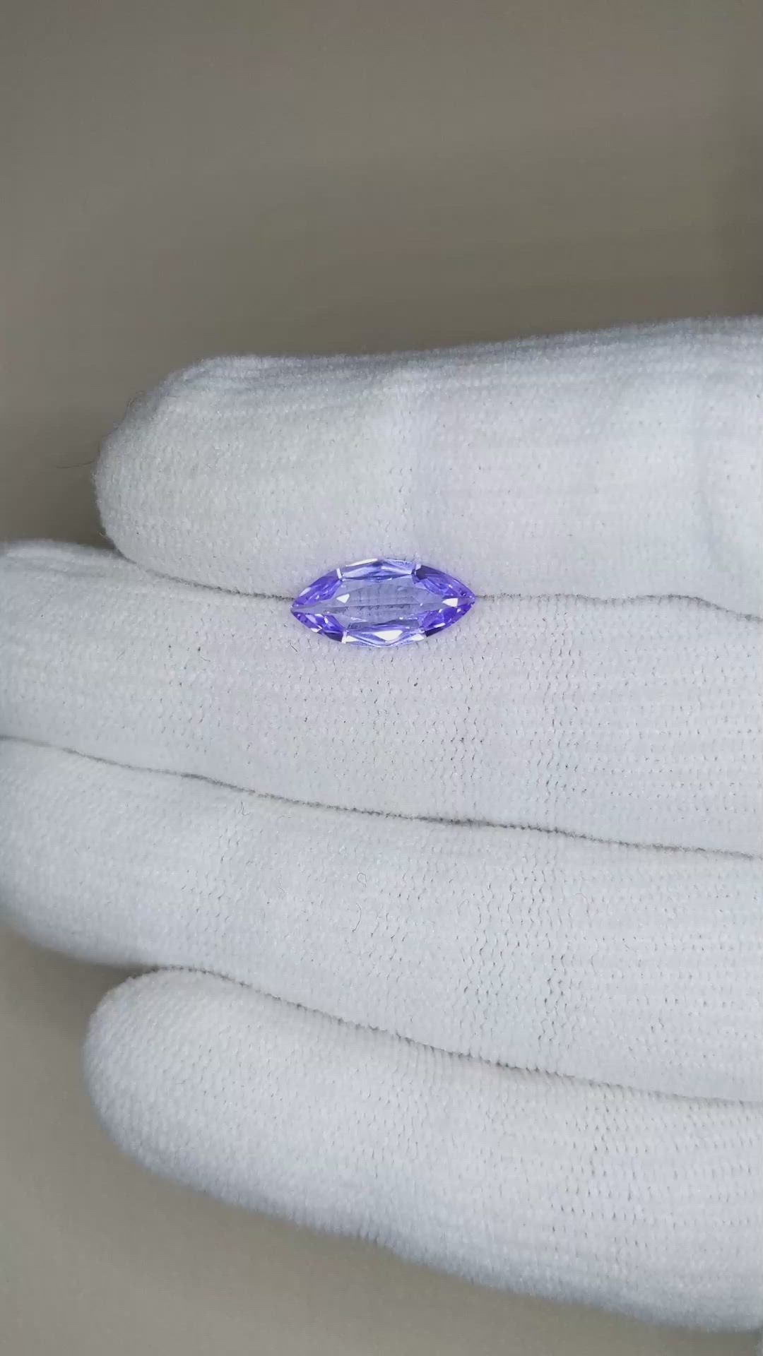 1.98 Ct. Violet Tanzanite from Tanzania Size Video