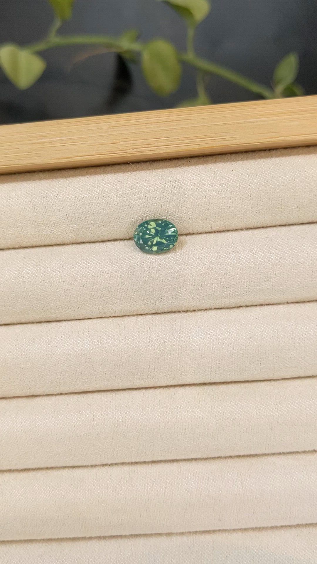 2.55 Ct. Green Zircon from Ceylon (Sri Lanka) Size Video