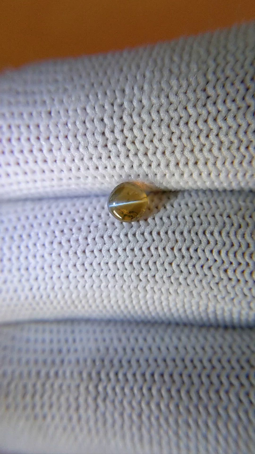0.79 Ct. Yellowish Brown Cabochon Chrysoberyl from Ceylon (Sri Lanka) Size Video