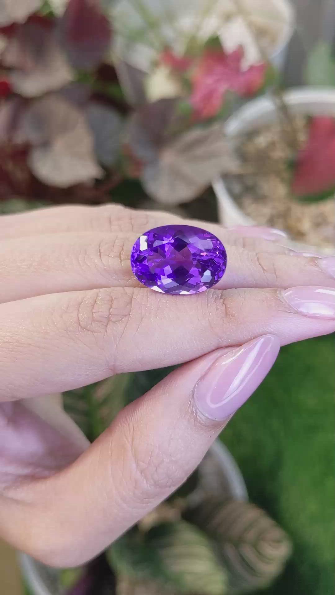 13.25 Ct. Purple Amethyst from Ceylon (Sri Lanka) Size Video