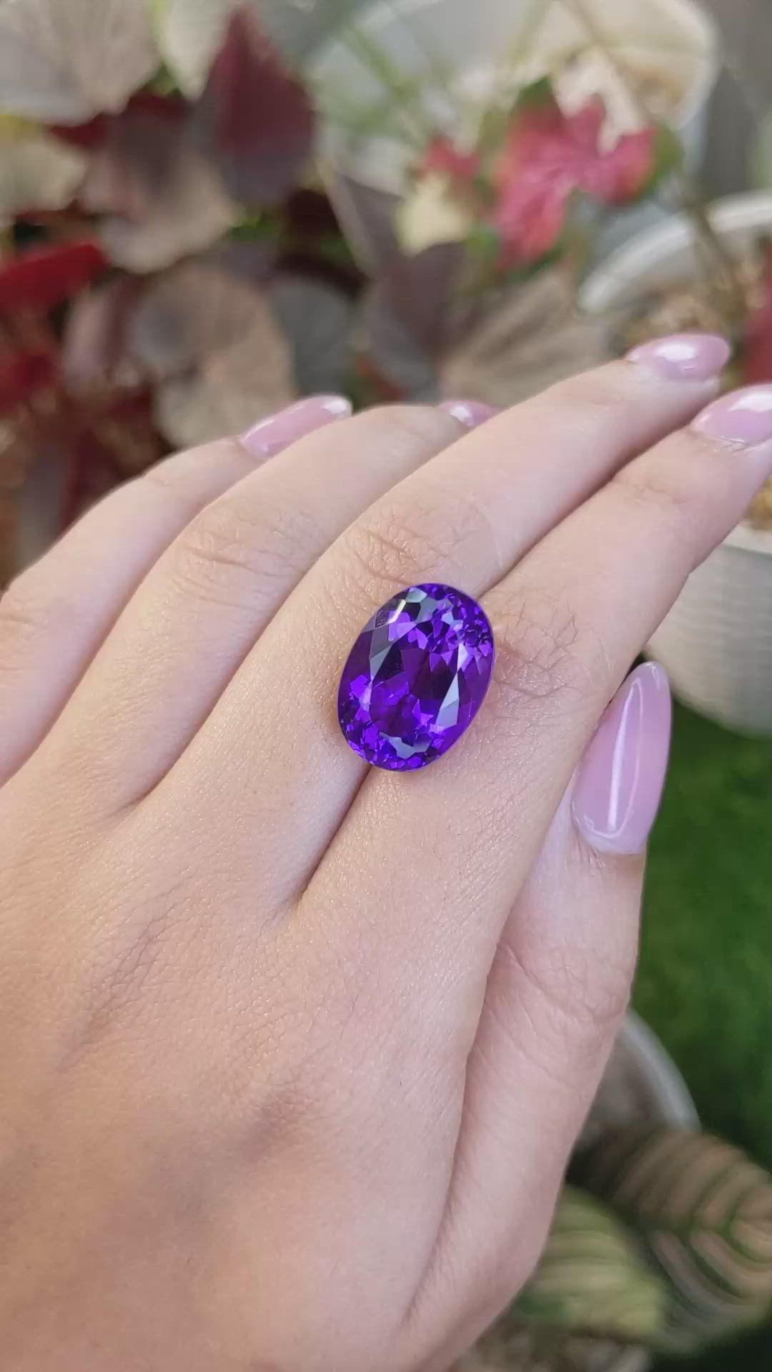 13.25 Ct. Purple Amethyst from Ceylon (Sri Lanka) Size Video