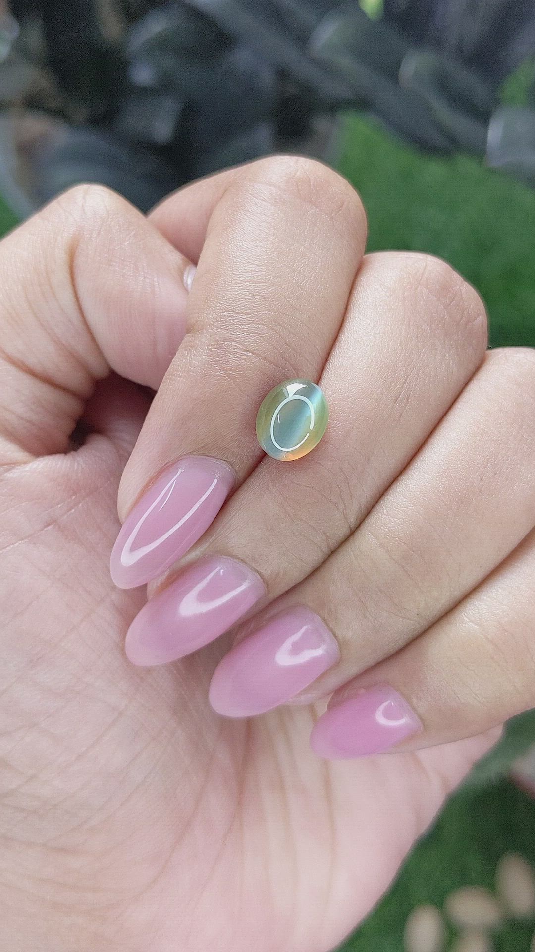 2.11 Ct. Cabochon Alexandrite from Tanzania Size Video