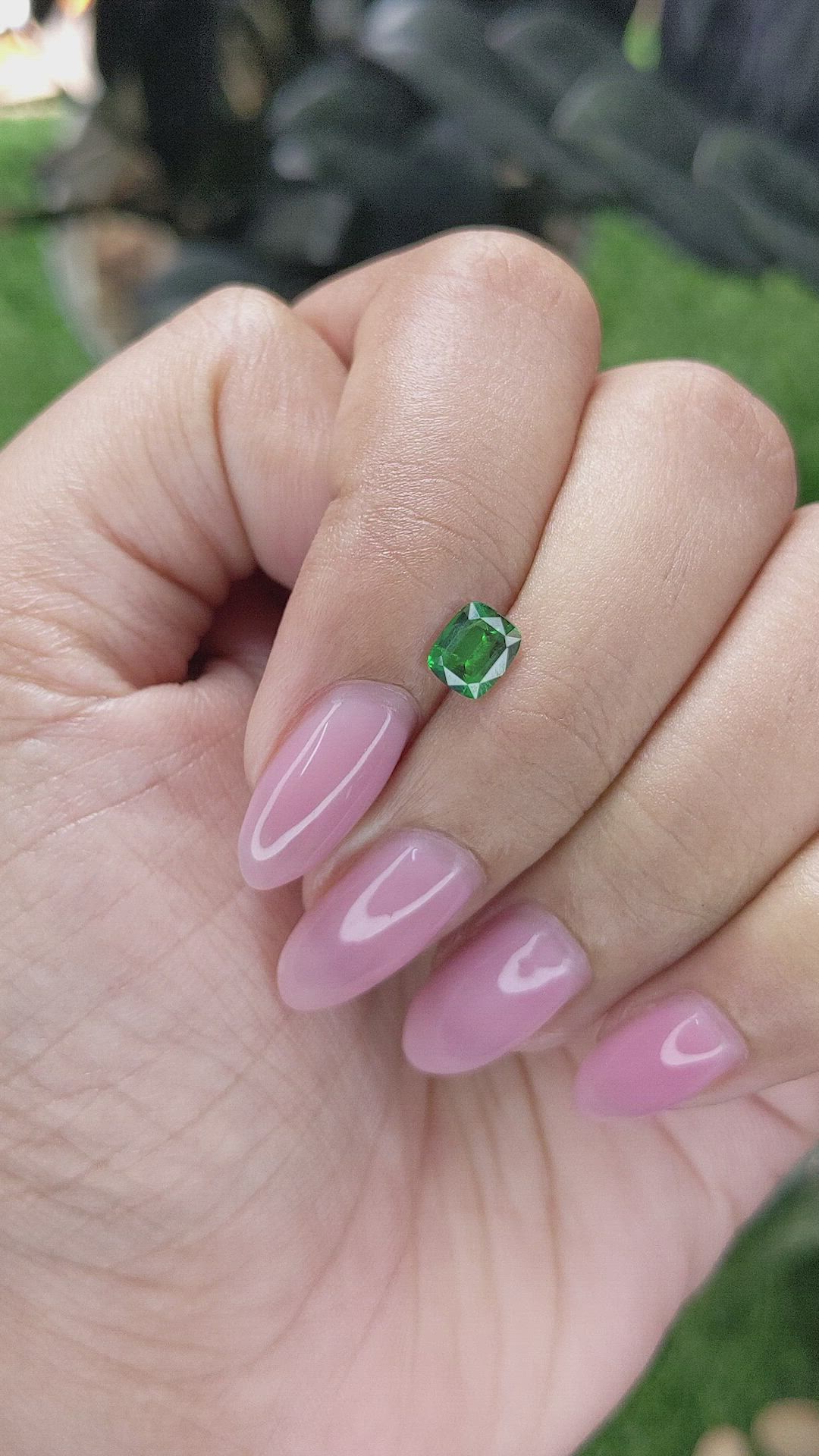0.75 Ct. Tsavorite Garnet from Tanzania Size Video