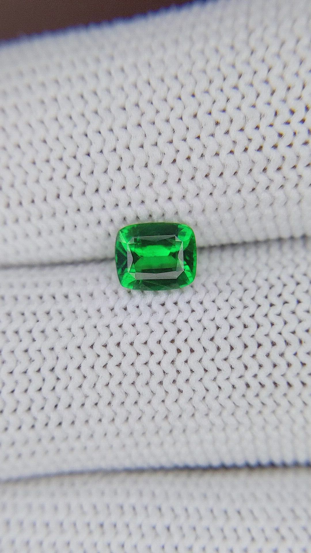 0.75 Ct. Tsavorite Garnet from Tanzania Size Video