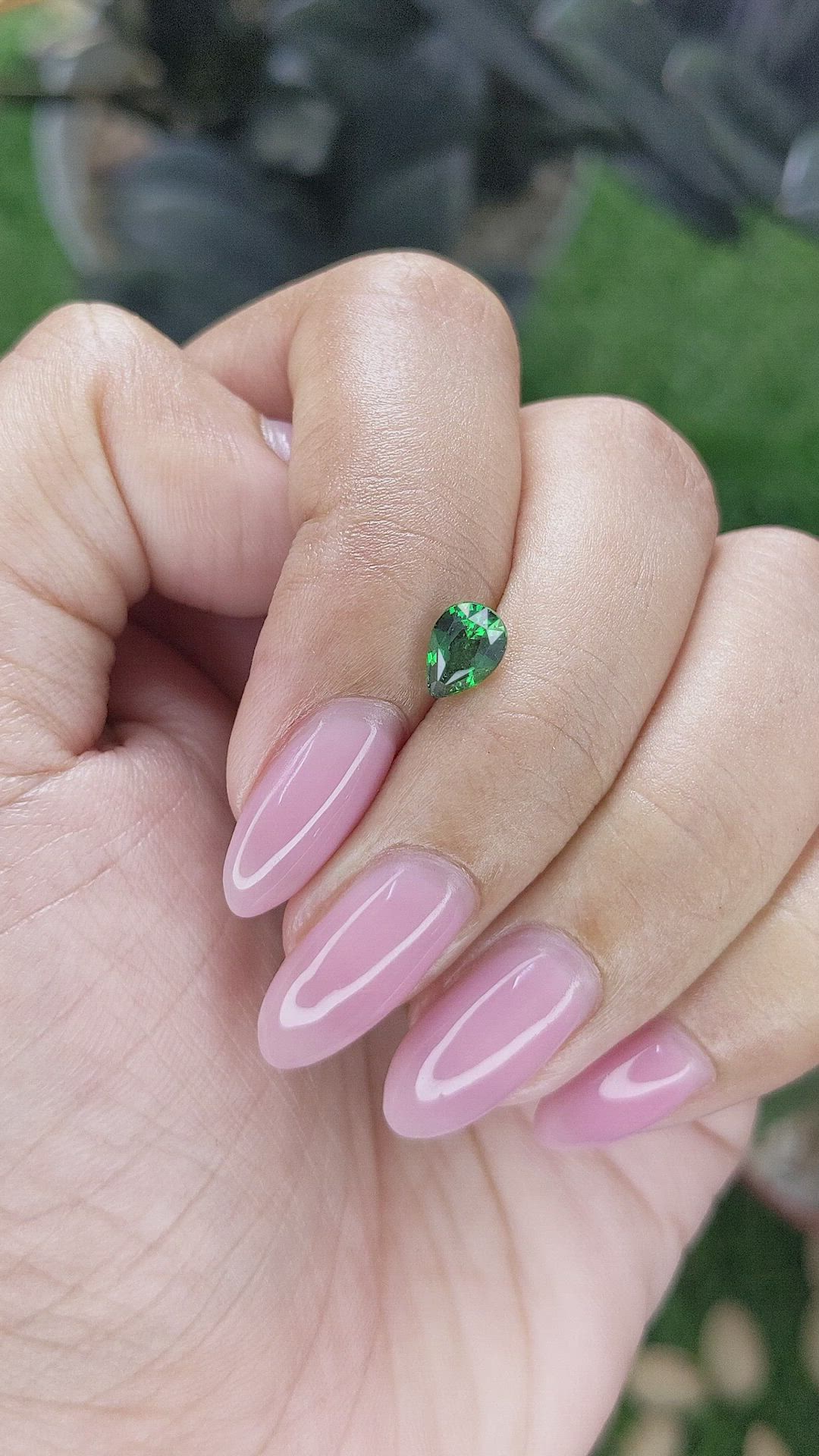 0.94 Ct. Tsavorite Garnet from Tanzania Size Video