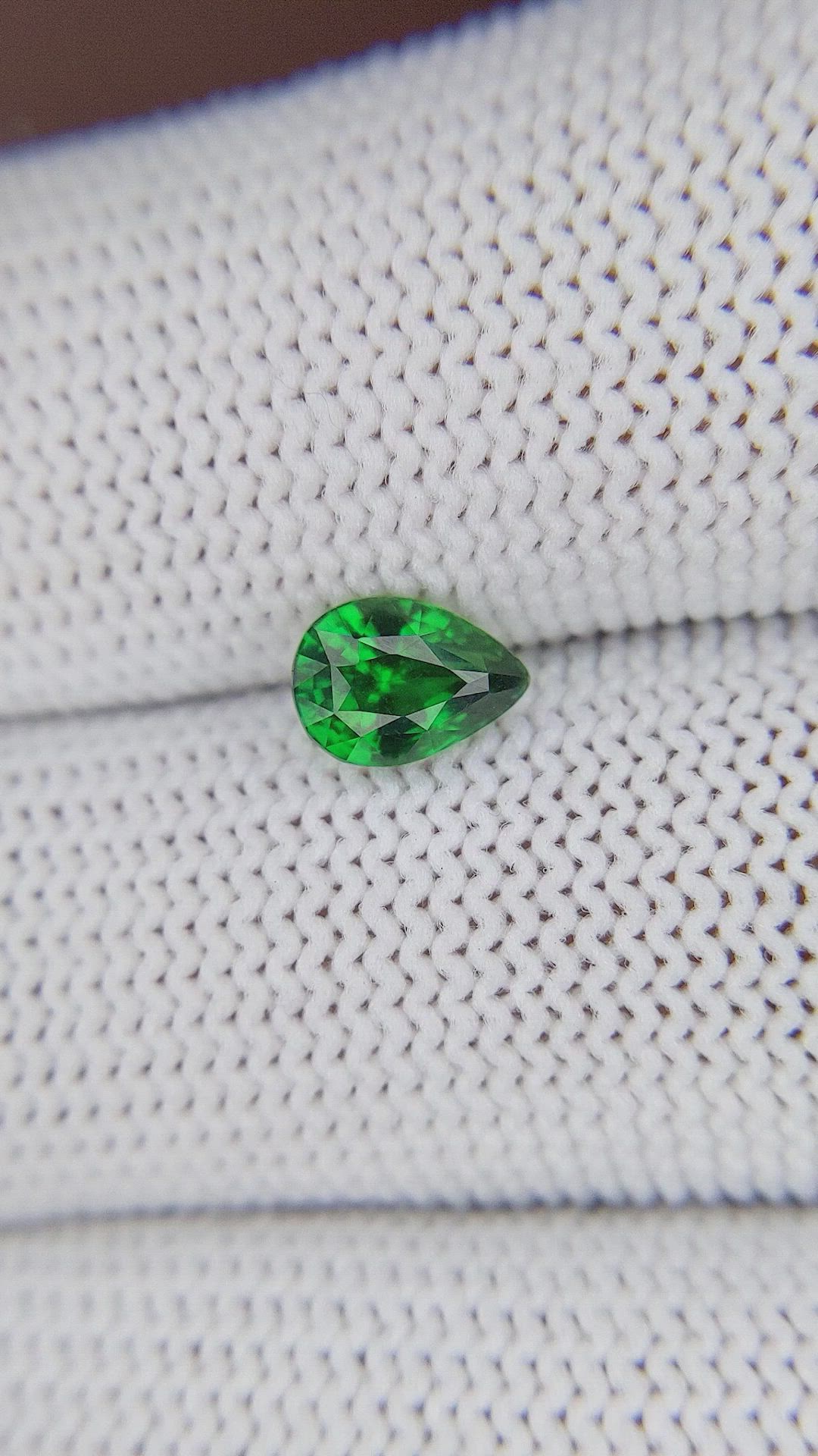 0.94 Ct. Tsavorite Garnet from Tanzania Size Video