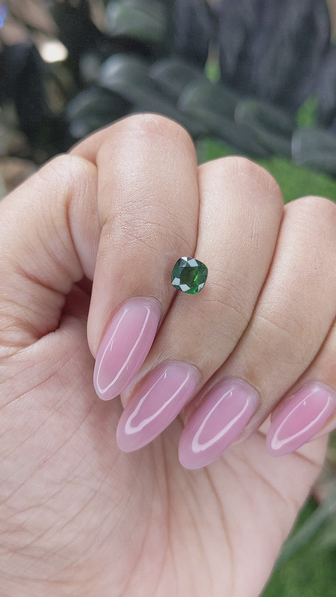 1.01 Ct. Tsavorite Garnet from Tanzania Size Video