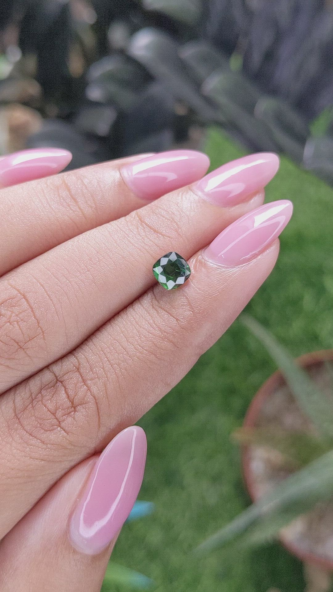 1.01 Ct. Tsavorite Garnet from Tanzania Size Video