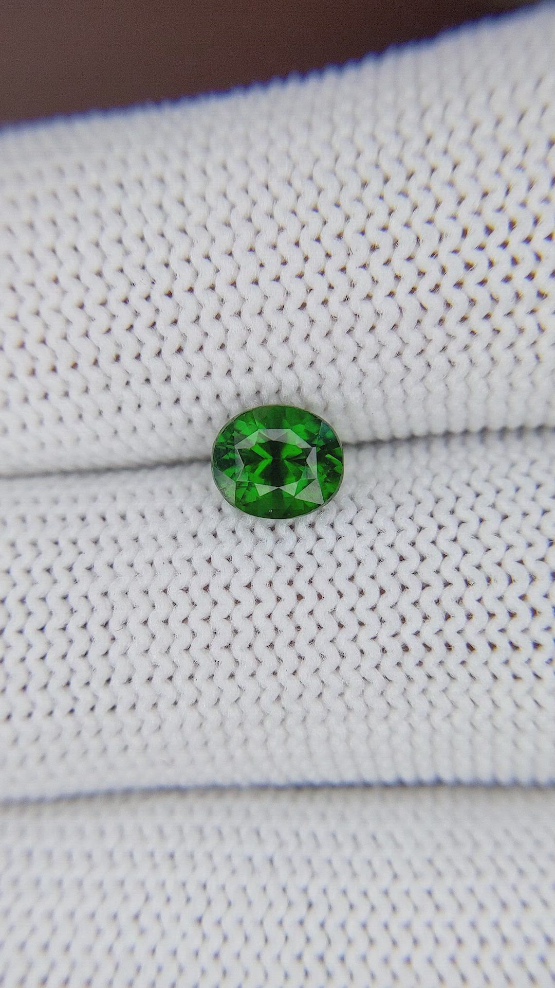 1.08 Ct. Tsavorite Garnet from Tanzania Size Video