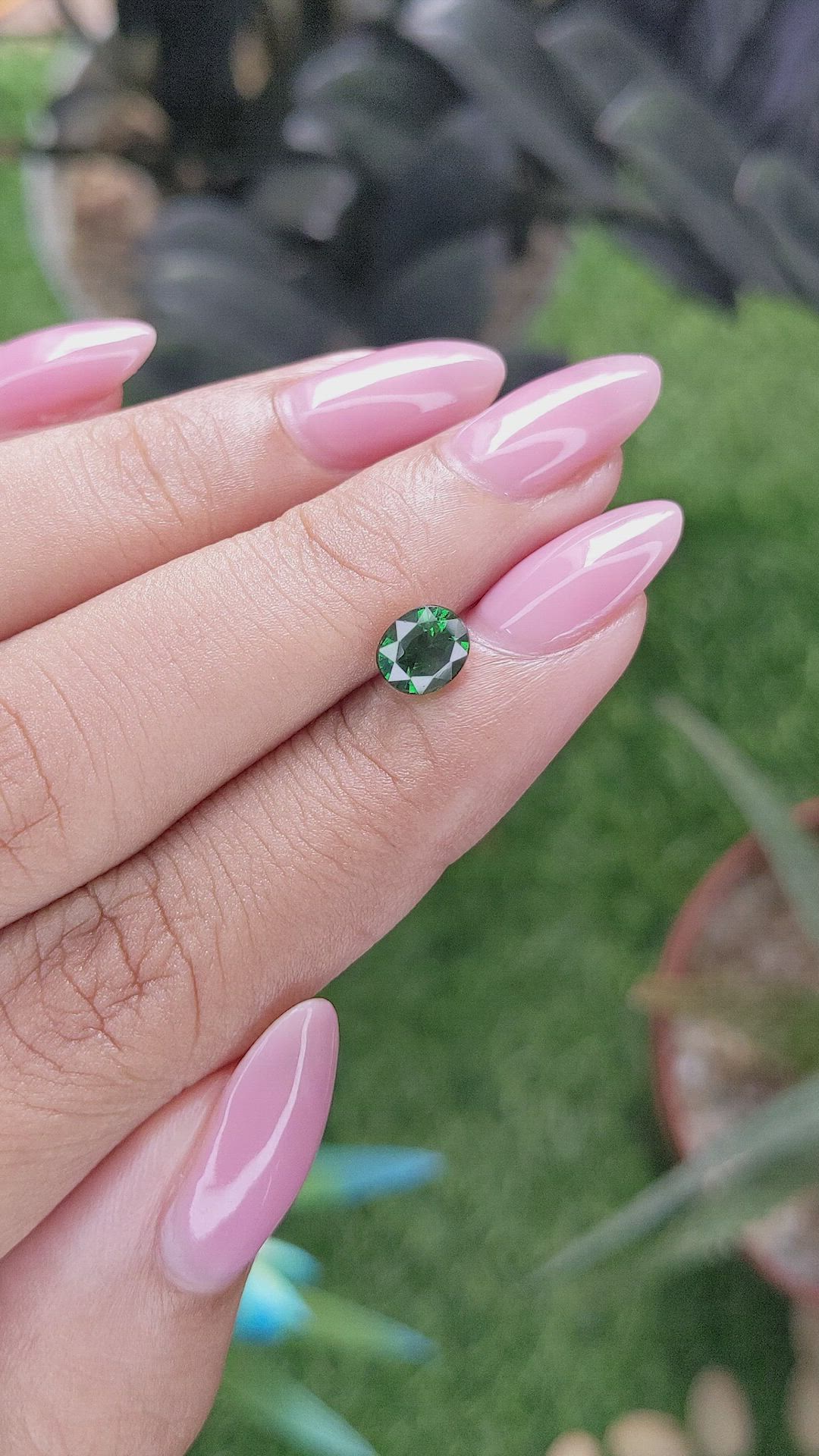 1.08 Ct. Tsavorite Garnet from Tanzania Size Video