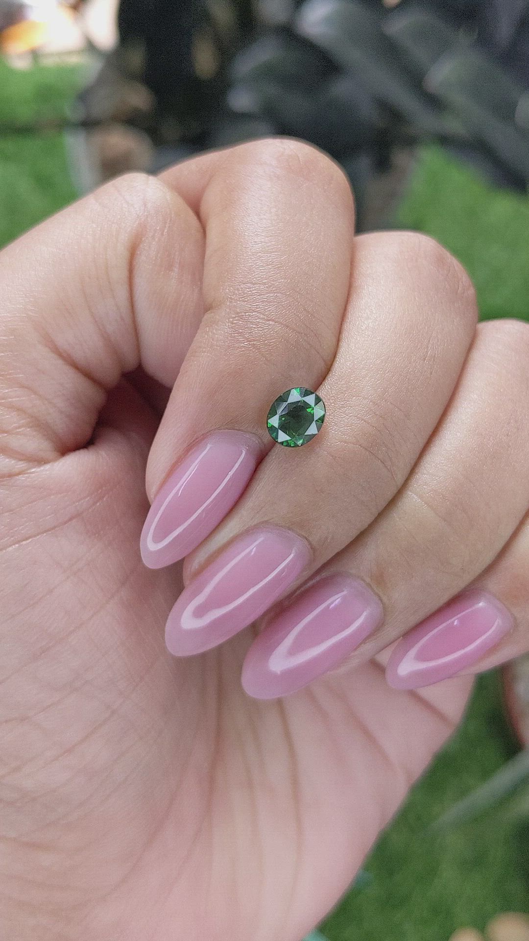 1.08 Ct. Tsavorite Garnet from Tanzania Size Video