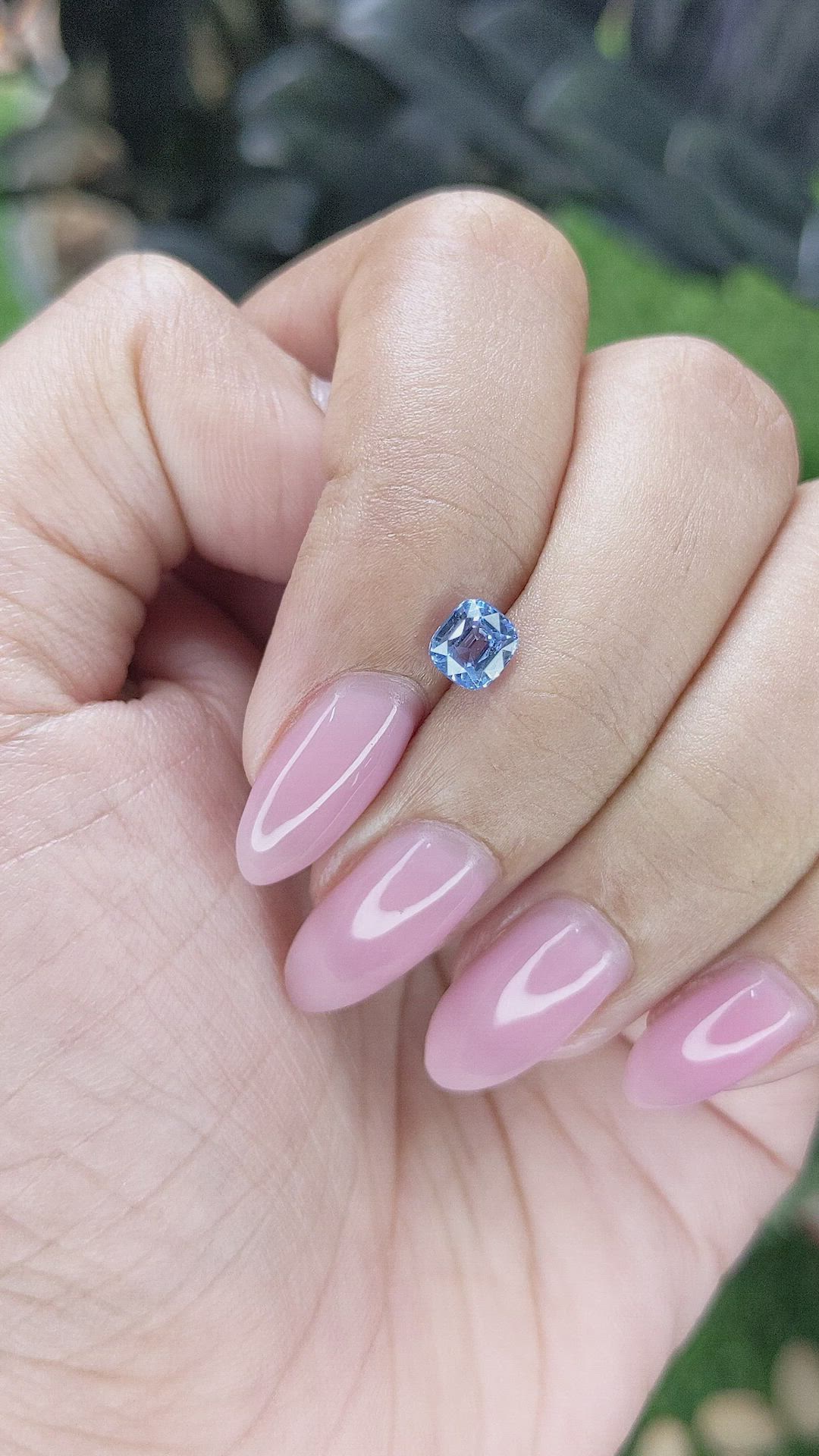 0.73 Ct. Blue Spinel from Tanzania Size Video