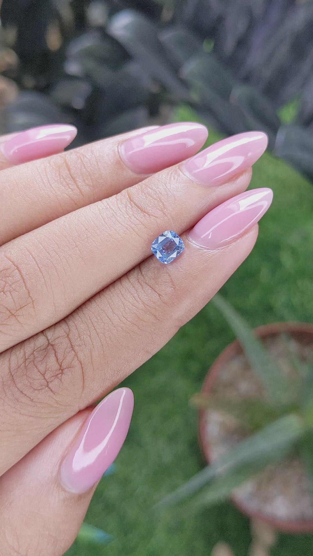 0.73 Ct. Blue Spinel from Tanzania Size Video