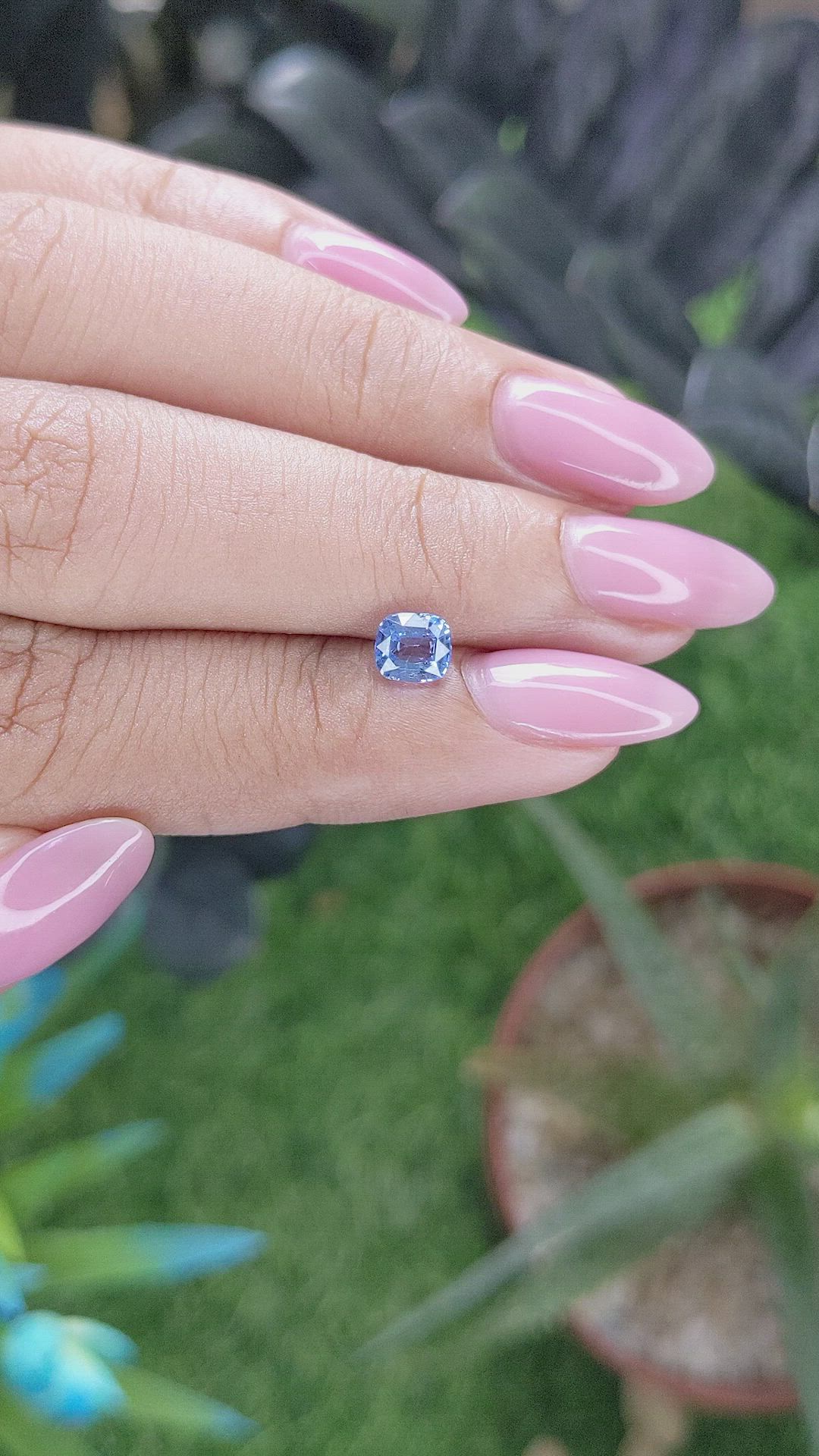 0.73 Ct. Blue Spinel from Tanzania Size Video