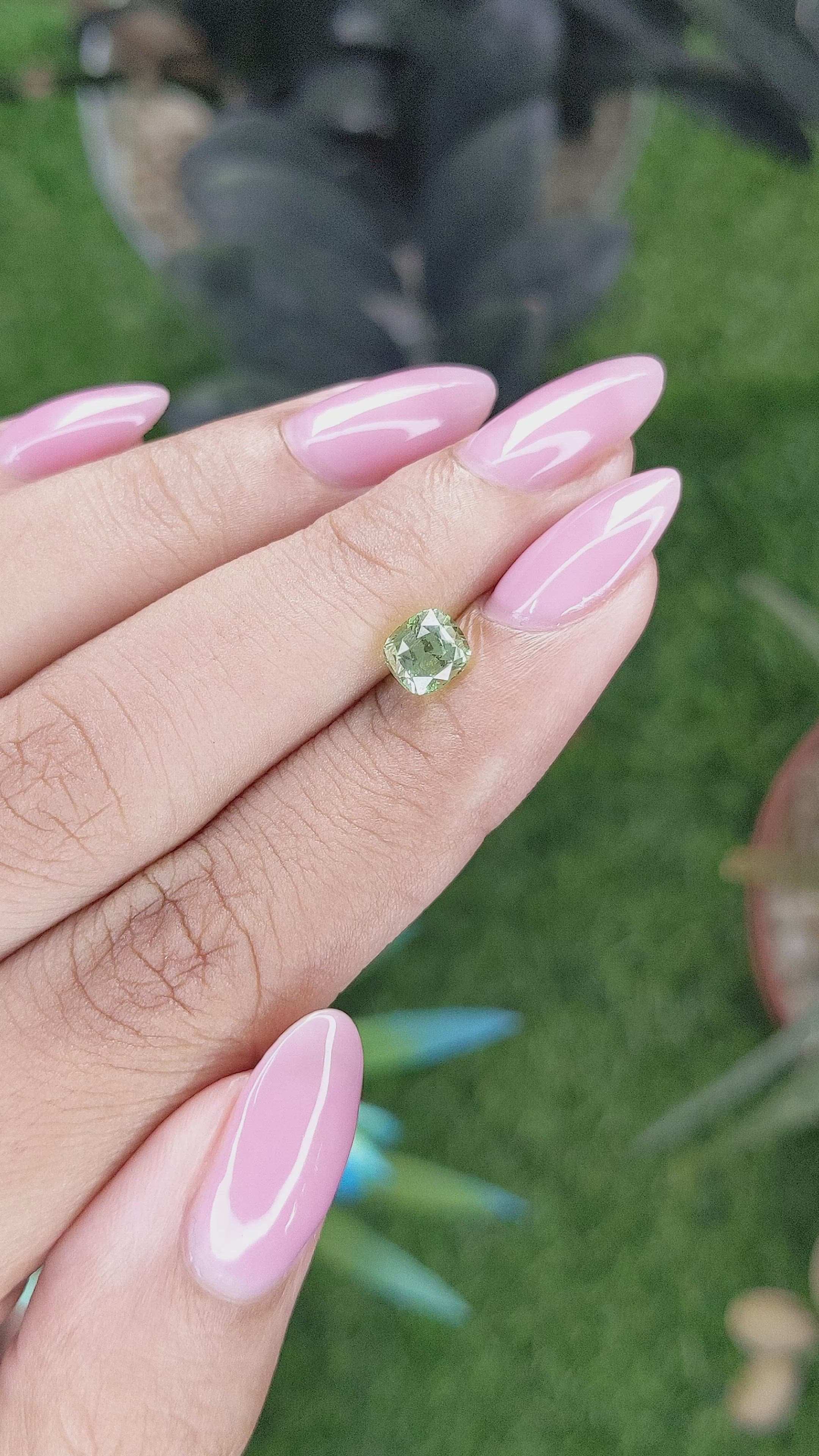 1.02 Ct. Green Tourmaline from Tanzania Size Video
