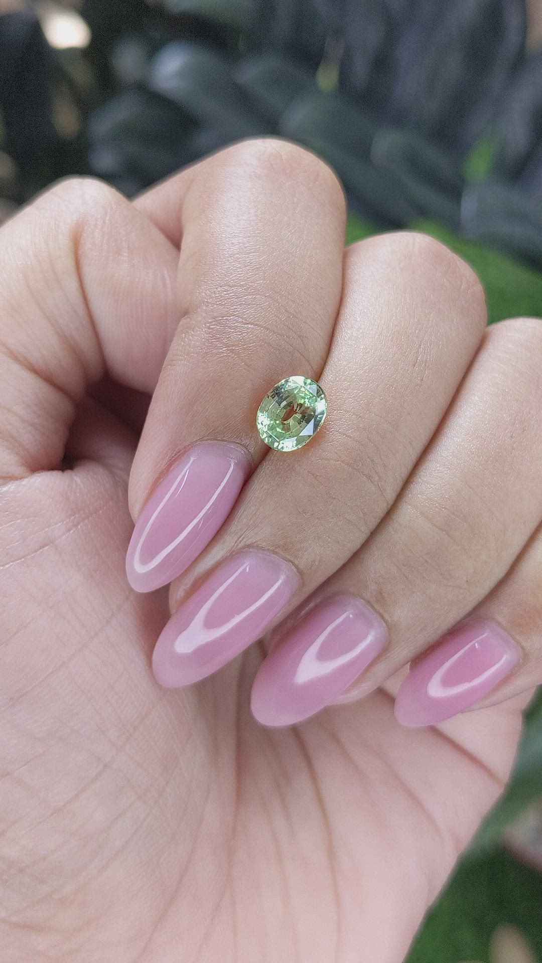 1.41 Ct. Yellowish Green Chrysoberyl from Tanzania Size Video