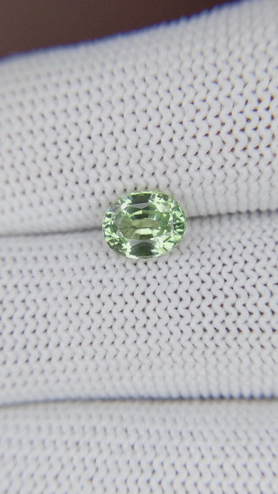 1.41 Ct. Yellowish Green Chrysoberyl from Tanzania Size Video