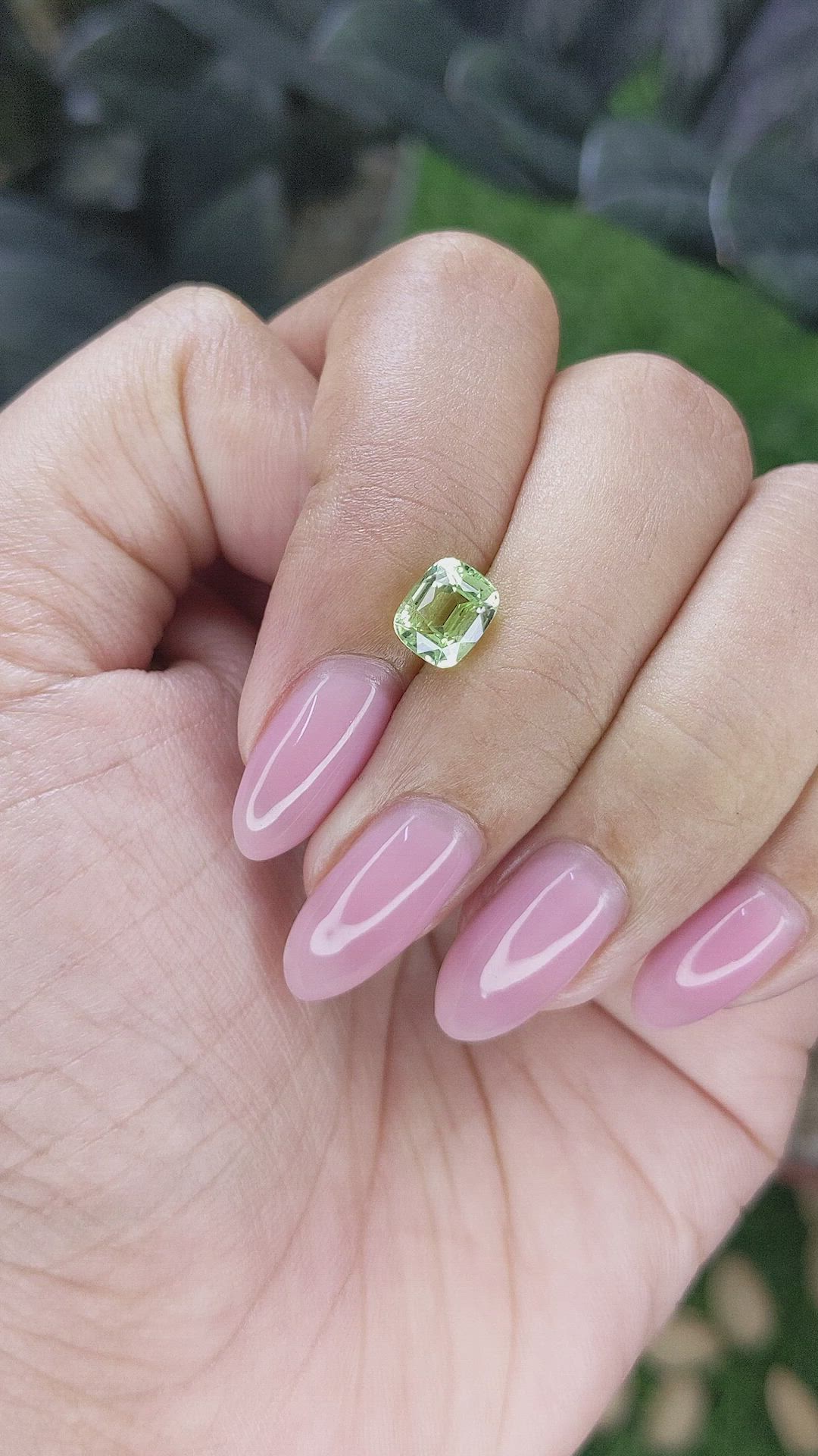 1.63 Ct. Yellowish Green Chrysoberyl from Tanzania Size Video