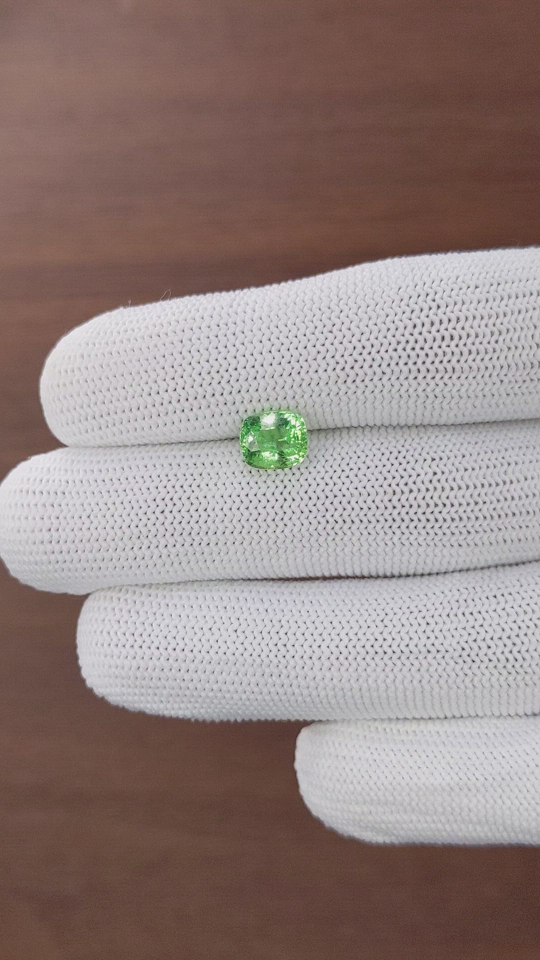 2.05 Ct. Green Grossular Garnet from Tanzania Size Video