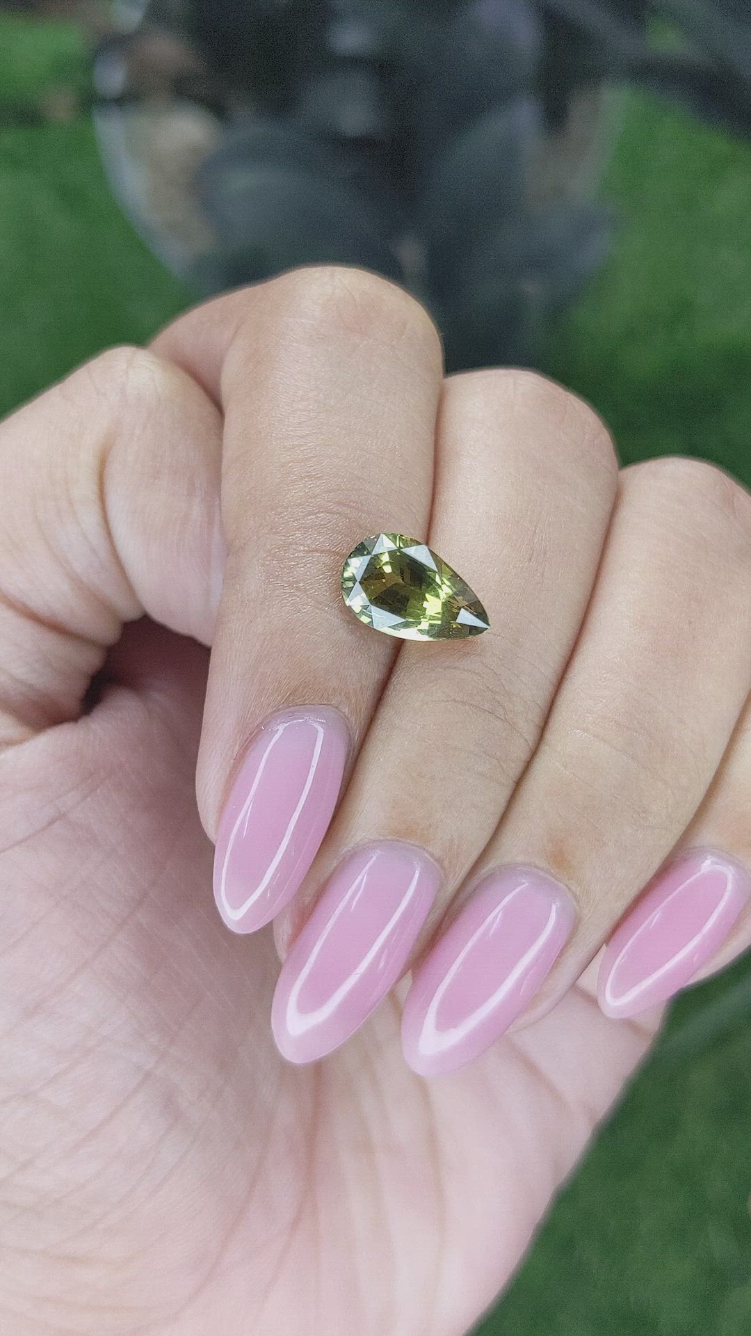 2.62 Ct. Yellowish Green Chrysoberyl from Tanzania Size Video