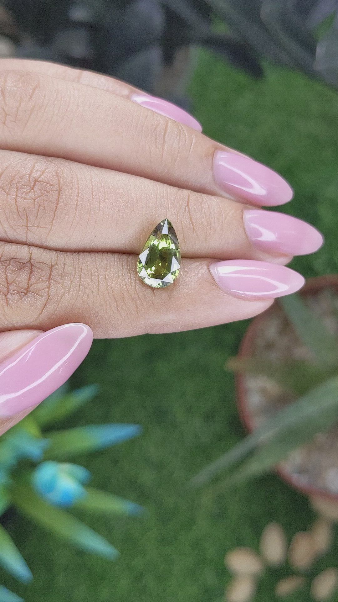 2.62 Ct. Yellowish Green Chrysoberyl from Tanzania Size Video