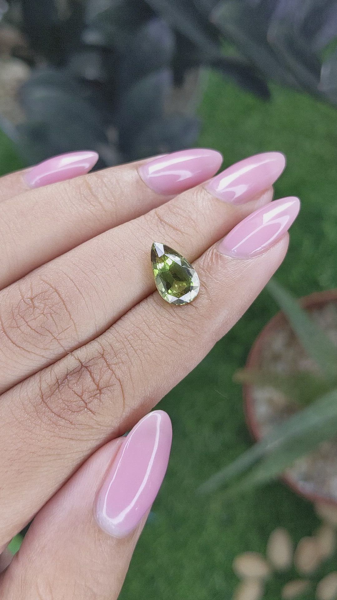 2.62 Ct. Yellowish Green Chrysoberyl from Tanzania Size Video