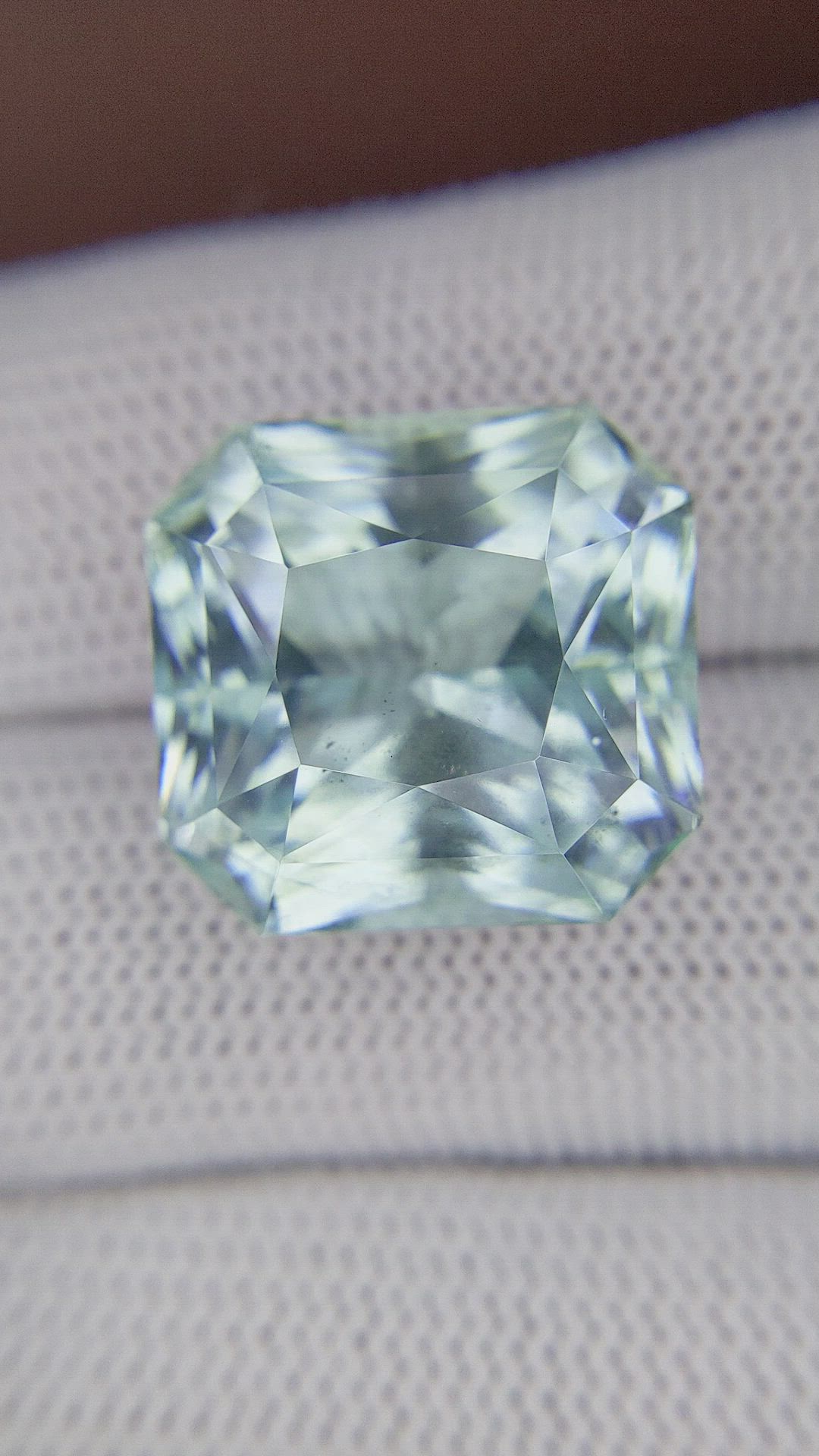 23.32 Ct. Bluish Green Aquamarine from Tanzania Size Video