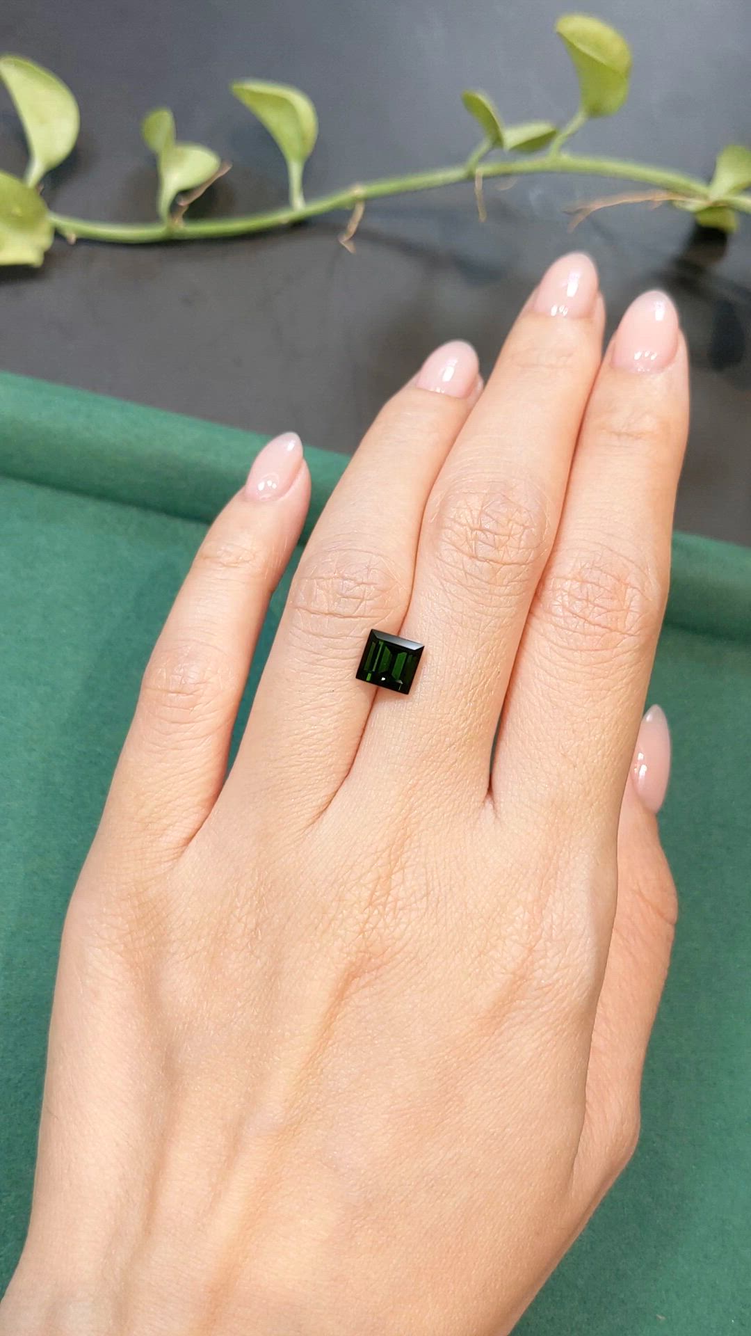1.93 Ct. Green Tourmaline from Mozambique Size Video