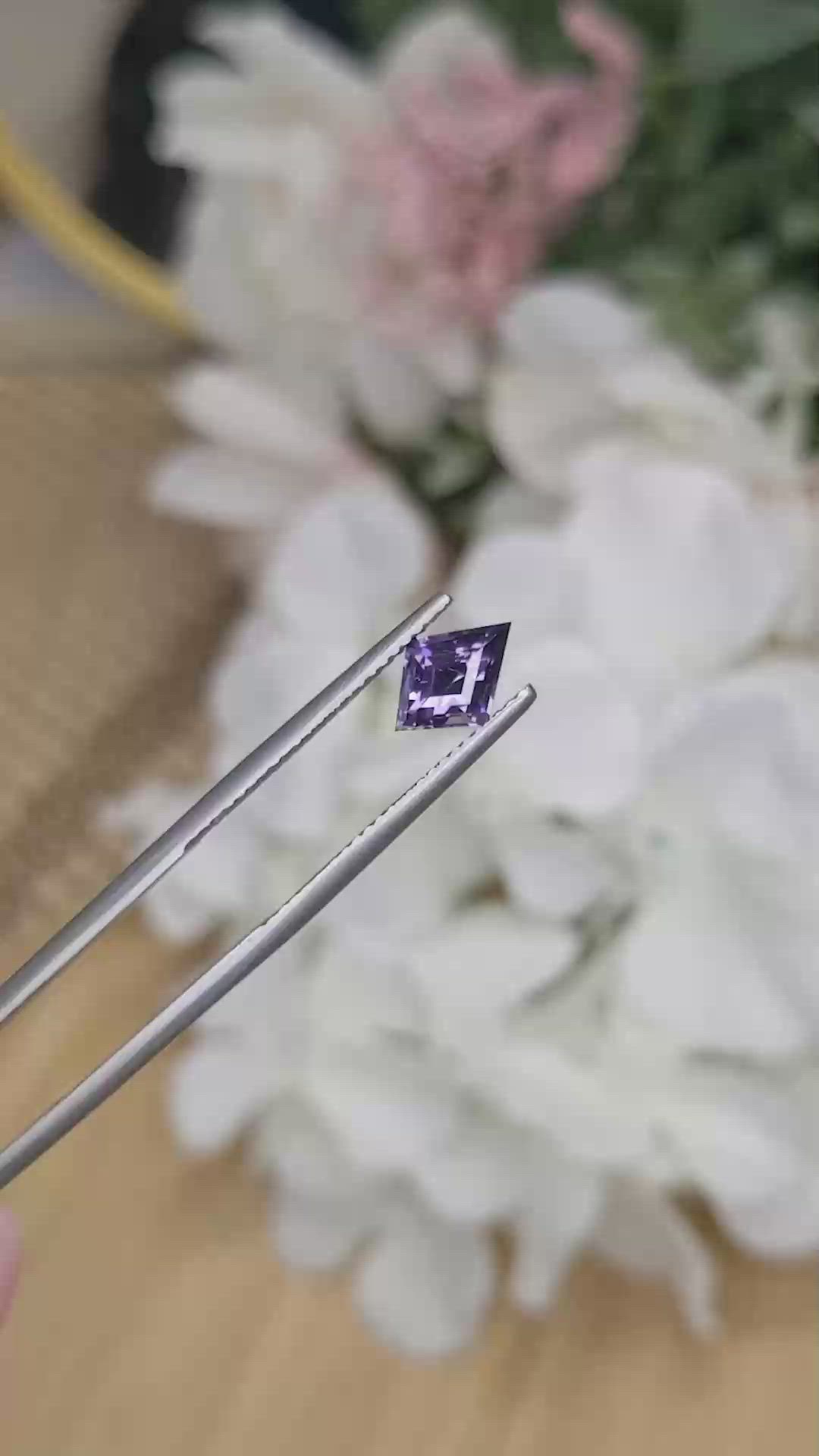 1.18 Ct. Purple Spinel from Ceylon (Sri Lanka) Size Video