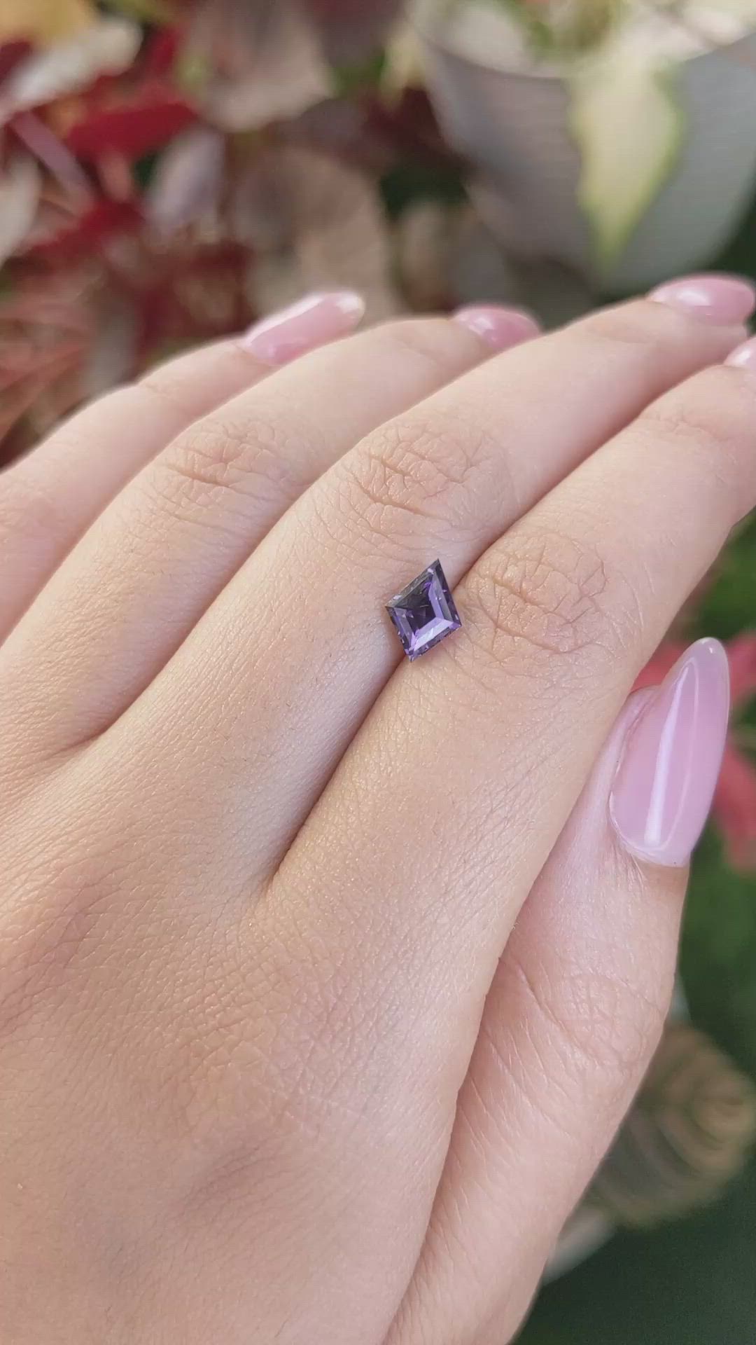 1.18 Ct. Purple Spinel from Ceylon (Sri Lanka) Size Video