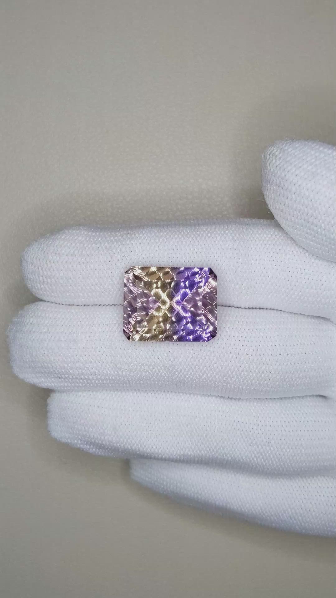 13.96 Ct. Bi Color Ametrine from Bolivia Size Video