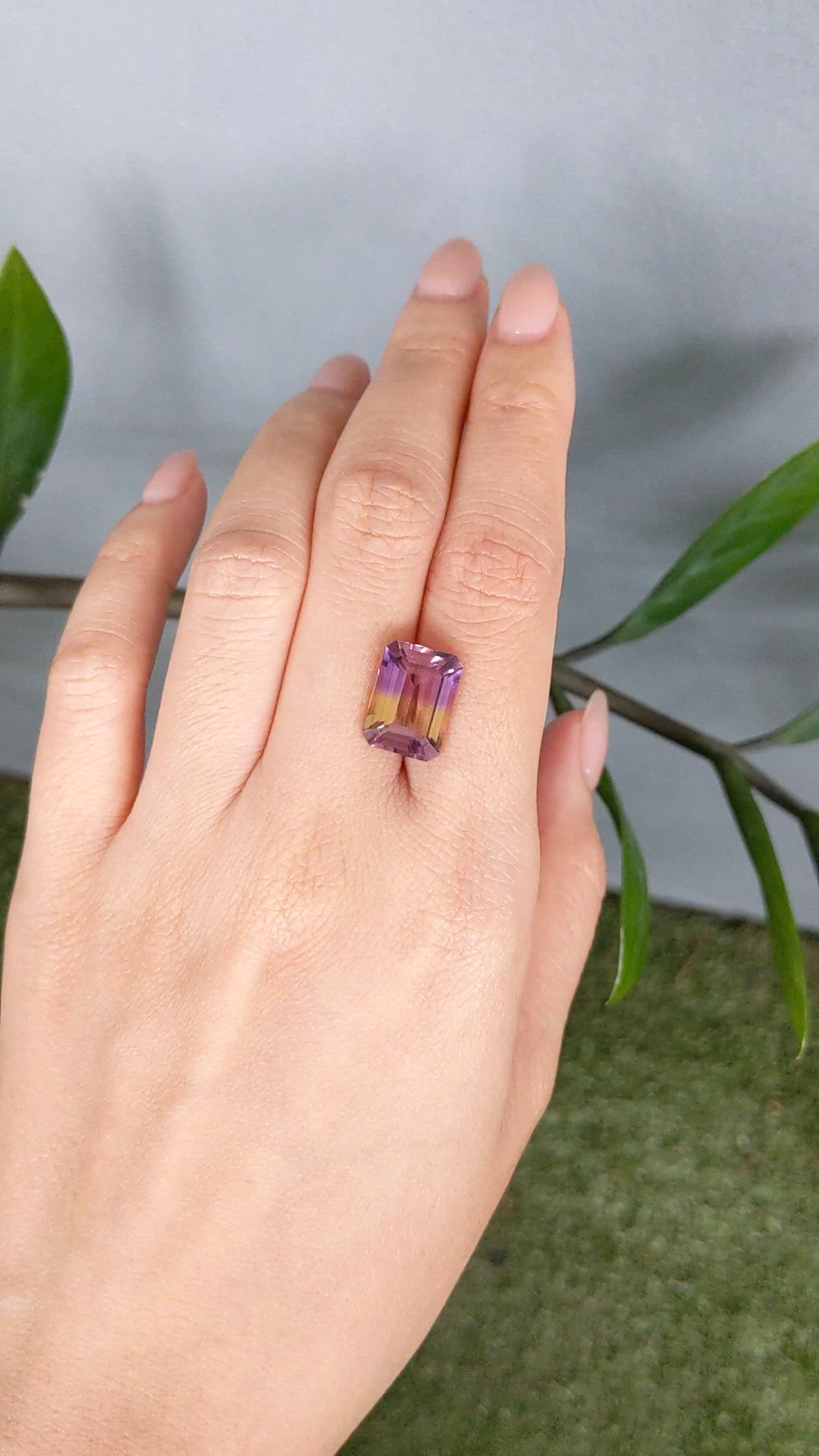 6.92 Ct. Bi Color Ametrine from Bolivia Size Video