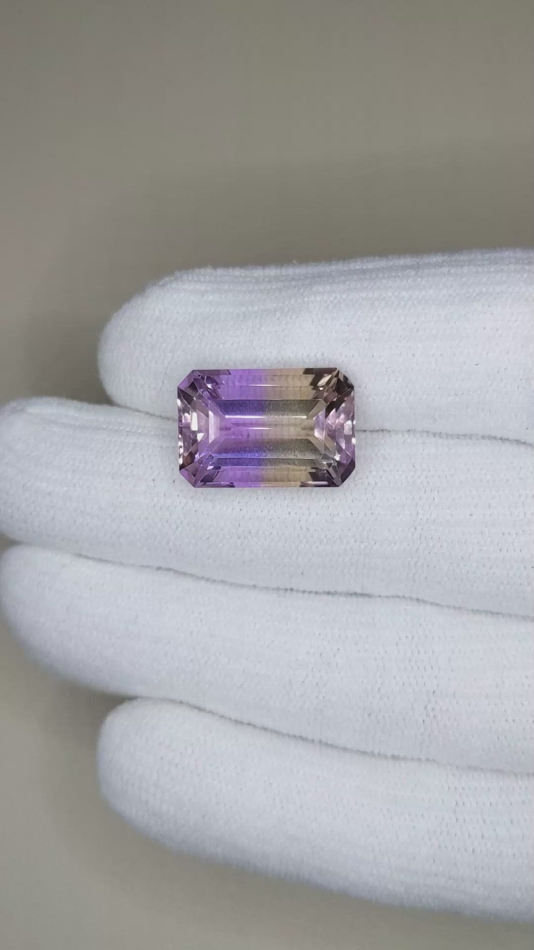 13.47 Ct. Bi Color Ametrine from Bolivia Size Video
