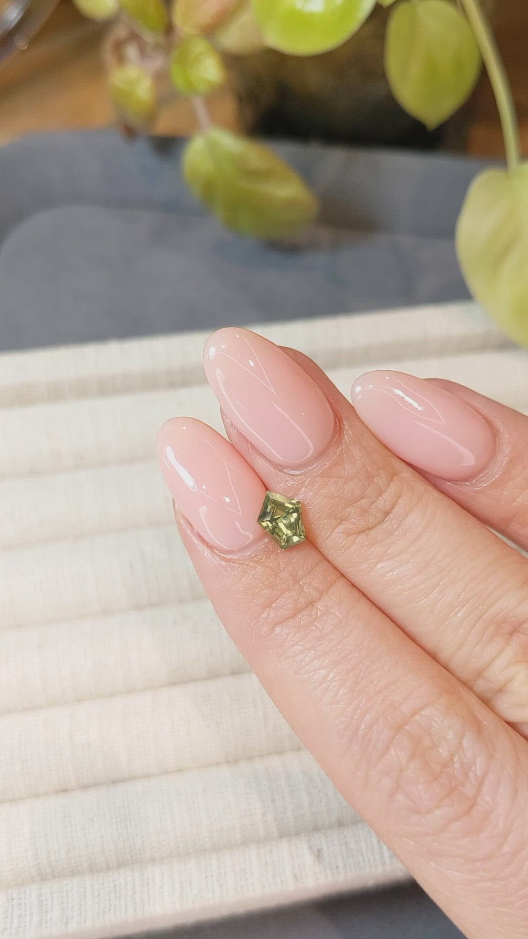 0.90 Ct. Greenish Yellow Zircon from Ceylon (Sri Lanka) Size Video