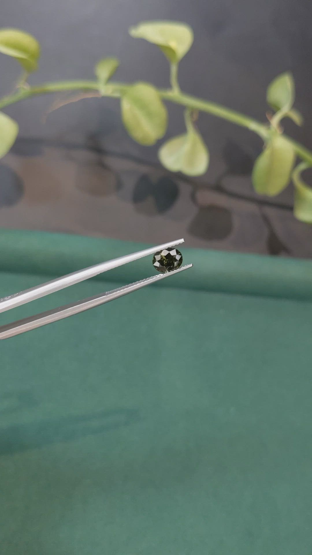 1.15 Ct. Green Zircon from Ceylon (Sri Lanka) Size Video