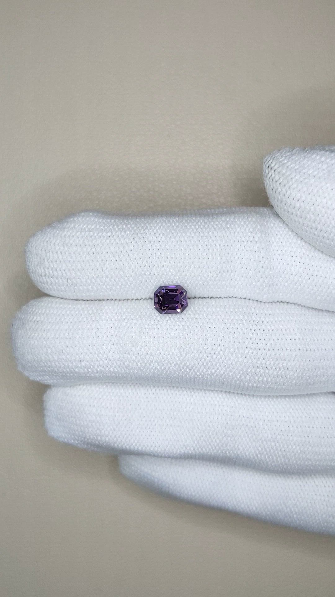 1.08 Ct. Purple Spinel from Ceylon (Sri Lanka) Size Video
