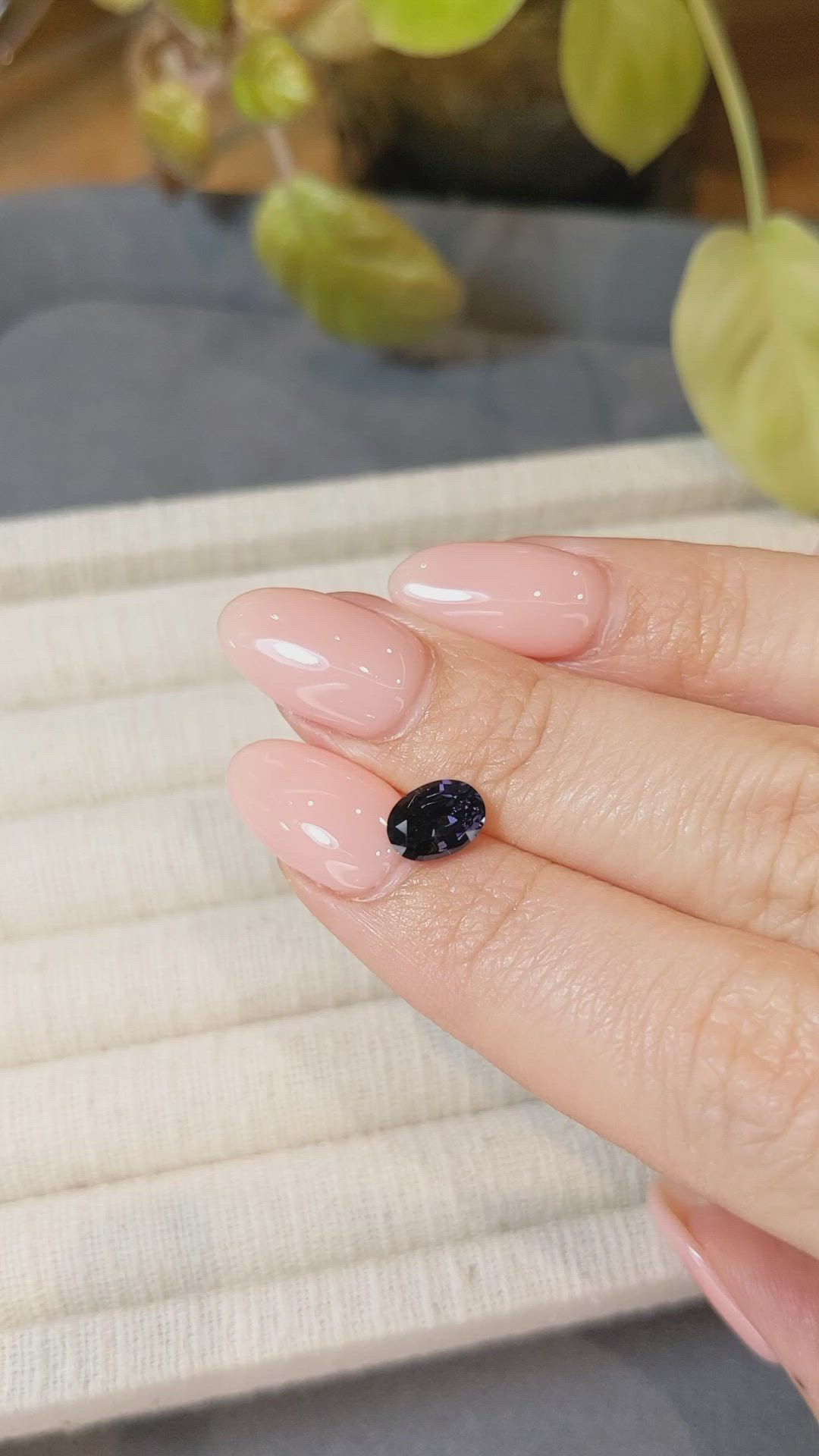 1.24 Ct. Purple Spinel from Ceylon (Sri Lanka) Size Video