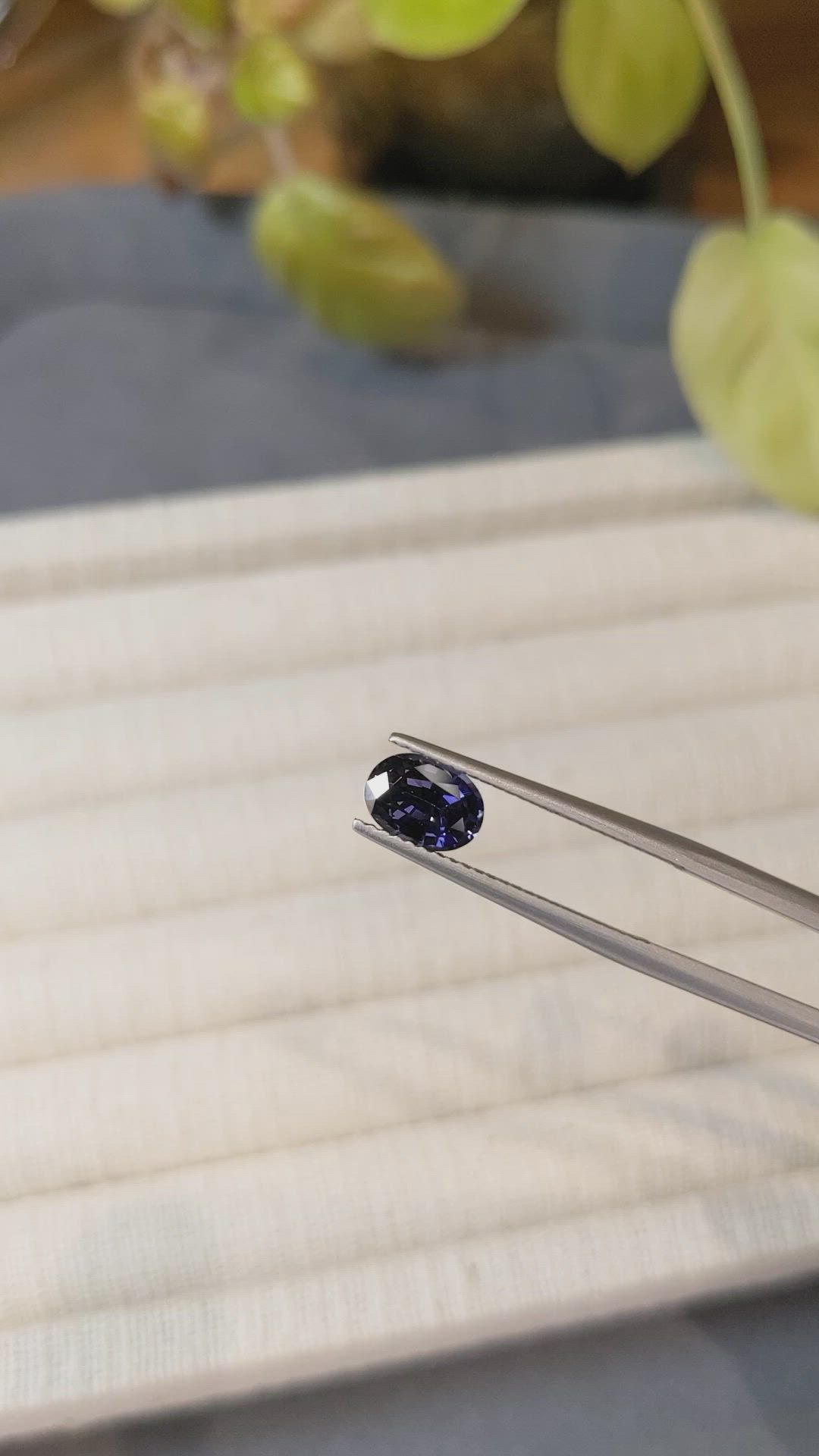 1.24 Ct. Purple Spinel from Ceylon (Sri Lanka) Size Video