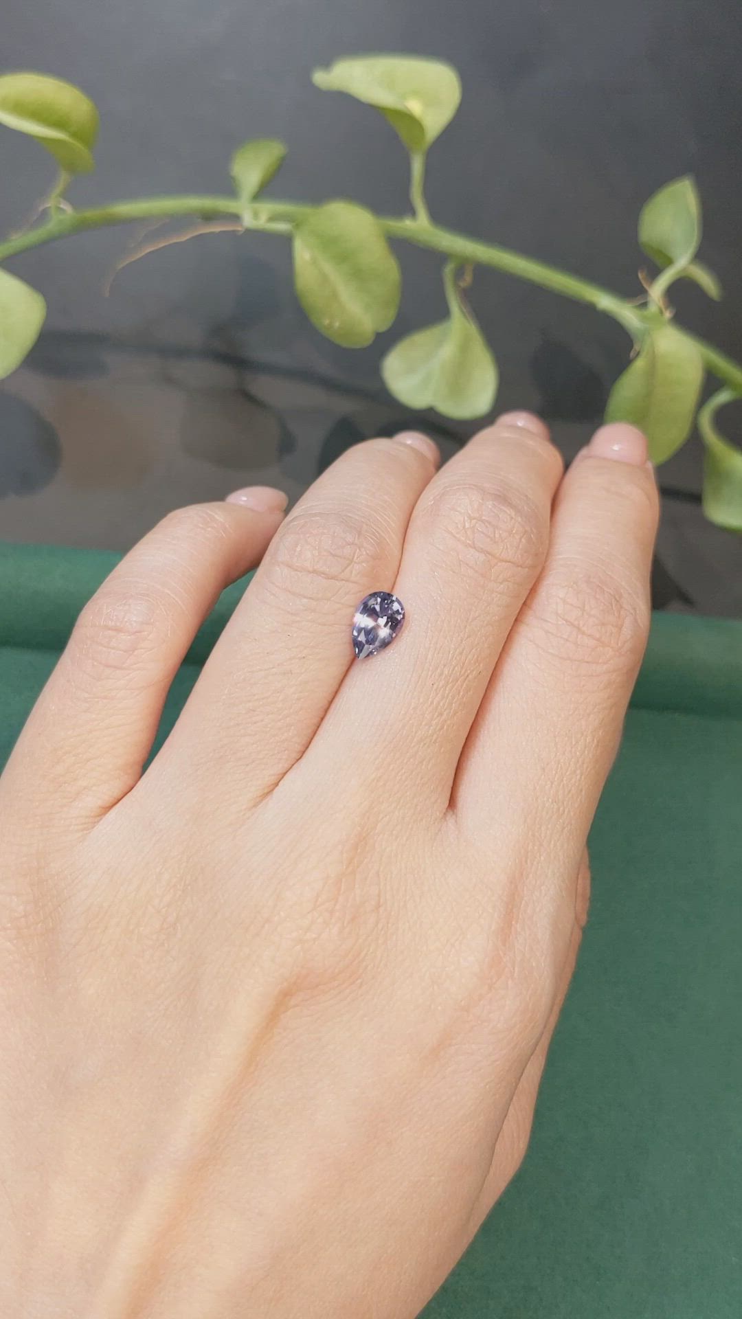 1.15 Ct. Purple Spinel from Ceylon (Sri Lanka) Size Video